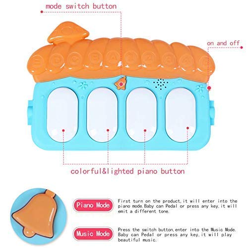 Storio Kick and Play Multi-Function ABS High Grade Plastic Piano Baby Gym and Fitness Rack