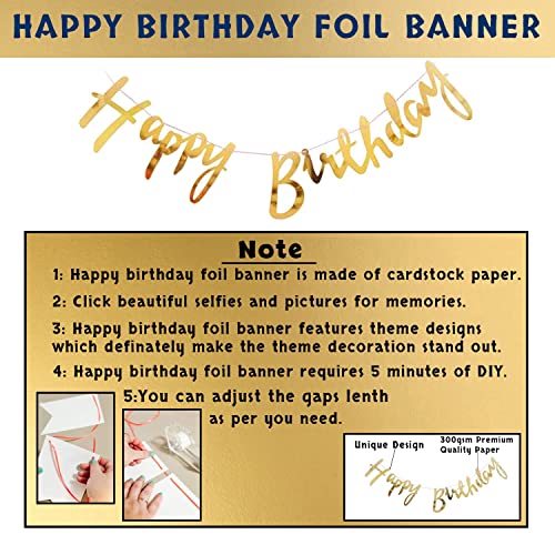 Storio 54pcs Rainbow Theme Birthday Decorations |Happy Birthday Decoration Kit for Kids - Pastel Balloons