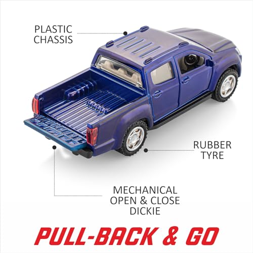 Storio Toy Car for Kids Explorer Adventure D Max Model 4x4 Look Sports Off Road Toys Cars | Material : Plastic - Black