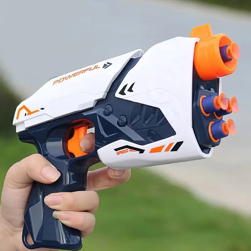 Storio Blaze Storm Powerful Space Gun with Soft Foam Bullets,Target Shooting Role Play Toy Gun Game for Kids Boys