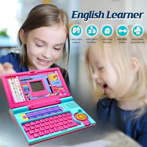 Storio Educational Laptop Computer Toy with Mouse | 1 Year Extended Warranty | Kids Above 3 Years | 20 Fun Activity Learning | Learn Letter Words Games Mathematics Music Logic Memory | Minnie Mouse