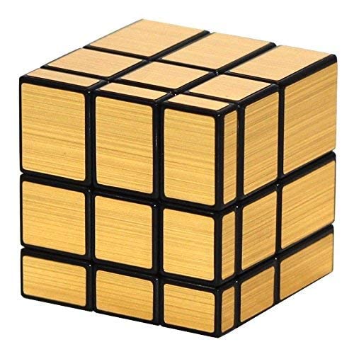 Storio Cubes 3x3 High Speed Sticker Less Magic Puzzle Cube Game Toy (Mirror Golden)