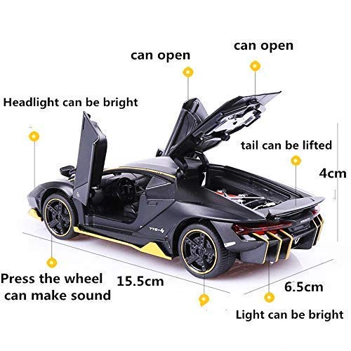 Storio Cars 1:32 Diecast Metal Pullback Toy car for Kids Best Gifts Toys for Kids Boys - Black