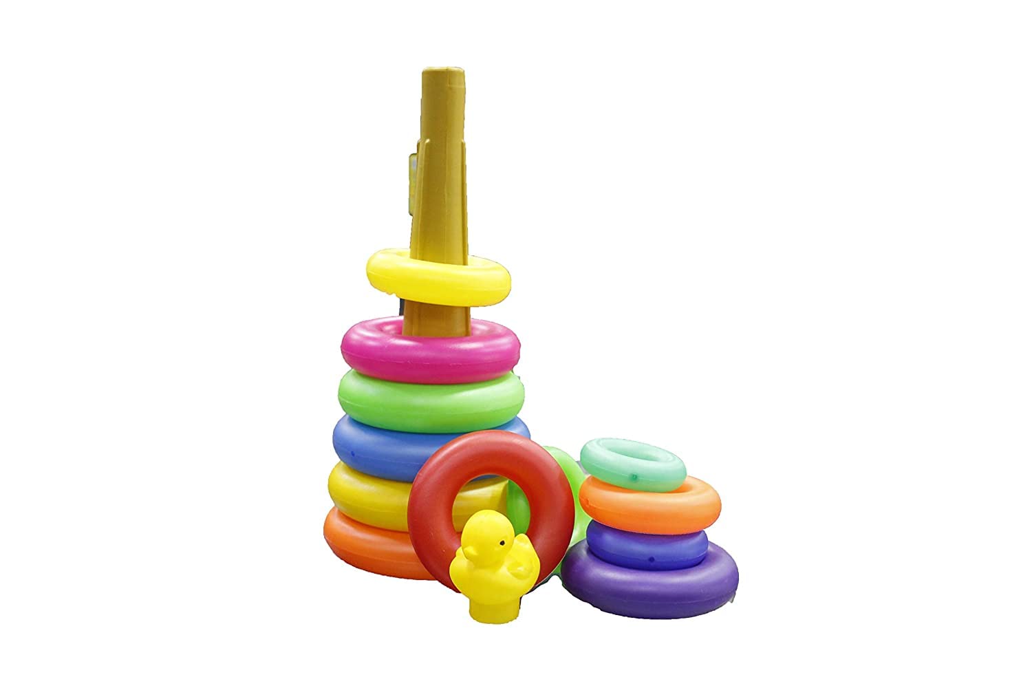 Storio Baby Toy Stacking Multicolor 9 Rings for Toddlers, Kids for 6 Months+ Boys and Girls