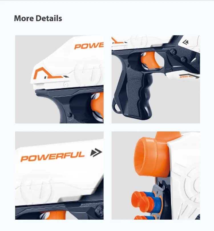 Storio Blaze Storm Powerful Space Gun with Soft Foam Bullets,Target Shooting Role Play Toy Gun Game for Kids Boys
