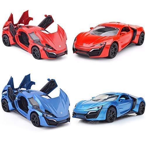 Storio Cars 1:32 Diecast Metal Pullback Toy car for Kids Best Gifts Toys for Kids Boys - Lykan Hypersport