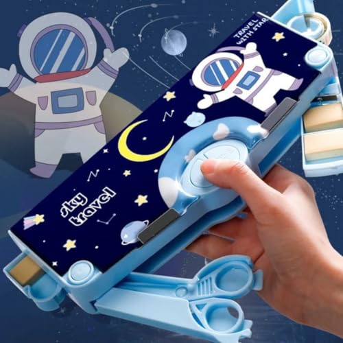 Storio Space Theme Pencil Box for Kids, Space Pencil Box for Boys, Kids Pencil Box for Boys & Girls, Pencil Box for Boys, Space Theme Return Gifts for Kids