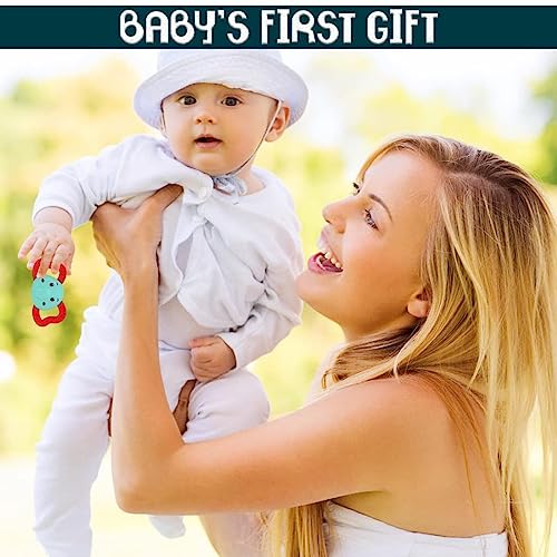 Storio Baby Products Toys 7 Pcs Rattle Set with Teathers for New Born Baby Gifts, Toy for Babies, Non-Toxic