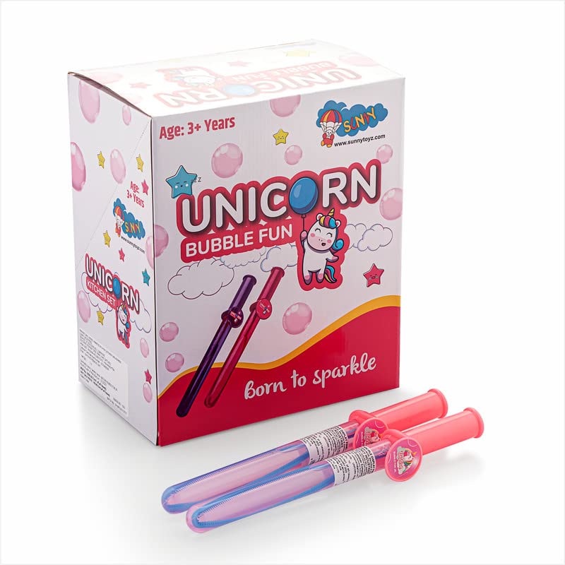 Storio Bubble Fun Collections 1 Pcs Bubble soap Bottles Bubble Blowing Maker Kids Toy(Mixed Color)-Multi Color (Unicorn Bubble Fun Junior)