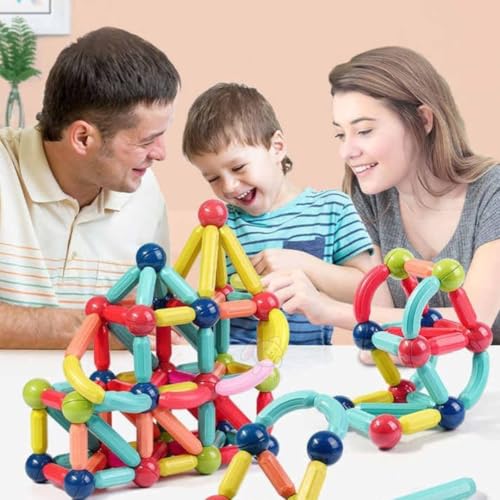 Storio Magnetic Building Blocks/Sticks Kids Toys, Educational Learning Sticks and Balls, Activities Toys for Toddlers, Kids Toys for 3+ Year Old | Best Gifts - 25pcs