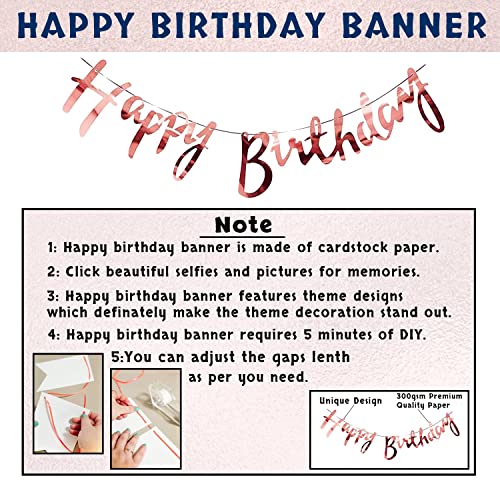 Storio Foil 60Pcs Balloon Set For Girls' Birthday Decorations - Pink And Purple Theme