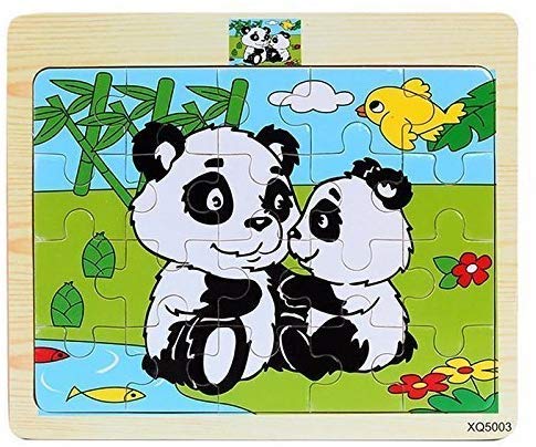 Storio Wooden Jigsaw Puzzle for Kids, Animal Theme (6 Puzzle, 20 Pcs per Puzzle) - Latest