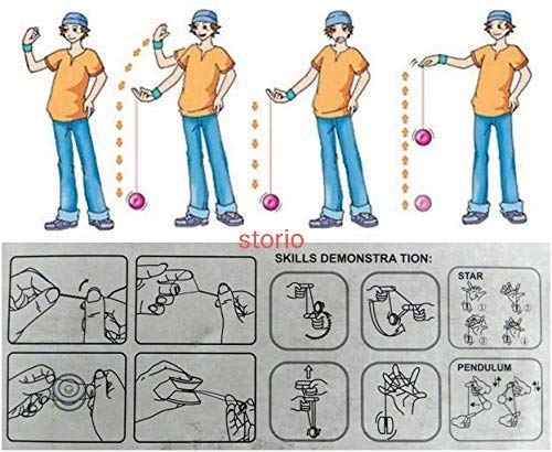 Storio Fine Quality High Gloss high Speed Metal YoYo Toy Spinner Toy (1 pcs) (Color May Vary) (Glossy Metal)