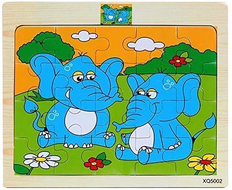 Storio Wooden Jigsaw Puzzle for Kids, Animal Theme (6 Puzzle, 20 Pcs per Puzzle) - Latest