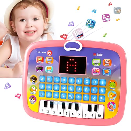 Storio Learning Educational Kids Piano Laptop with Led Screen & Music | Fun Activities Toy Computer Tablet for Kids Toddlers 1 2 3 4 5 6 + Year Old Boy and Girls