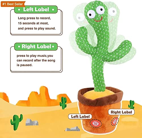 Storio Toys Talking Cactus Baby Toys for Kids Dancing Cactus Toys Can