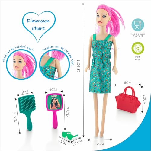 Storio Myra Doll Beautiful Dazzling Doll Toy with Moveable Arms Legs