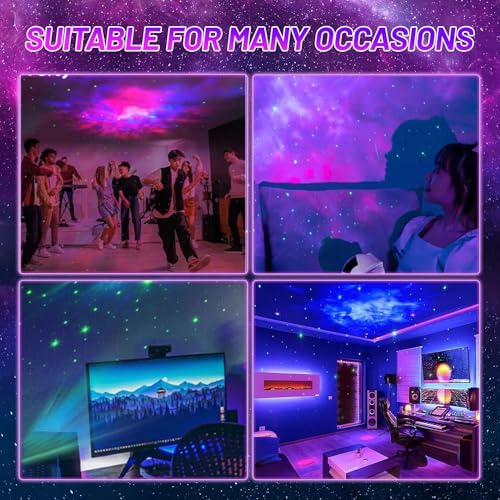 Storio Baby Toys Astronaut Galaxy Projector with Remote Control - 360° Adjustable Timer Kids Astronaut Nebula Night Light, for Gifts,Baby Adults Bedroom, Gaming Room, Home and Party