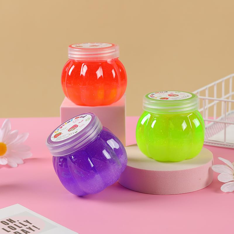 Storio Fruit-Scented Multicolor DIY Magic Toy Slime Clay Gel Jelly Putty Set Kit for Kids Slime Toys for Boys and Girls (Set of 3, 50g Each)