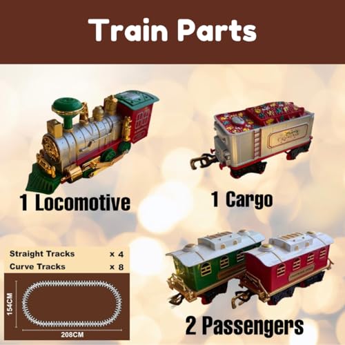 Storio Classic Vintage Toy Train Set with Real Smoke| Railway Set | Train Set with DIY Railway Tracks for Kids 3+ | Gift for Kids