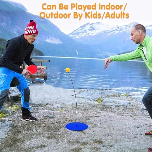 Storio Toys Indoor Outdoor Table Tennis Trainer for Adults Teenagers Kids Toy Sports Toys for 3 4 5 6 8 Years Old, Multicolour