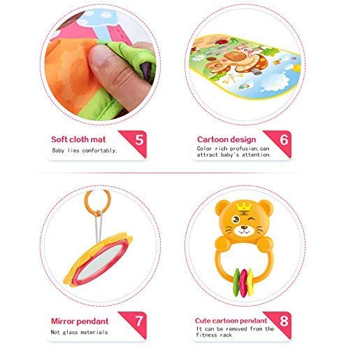 Storio Kick and Play Multi-Function ABS High Grade Plastic Piano Baby Gym and Fitness Rack