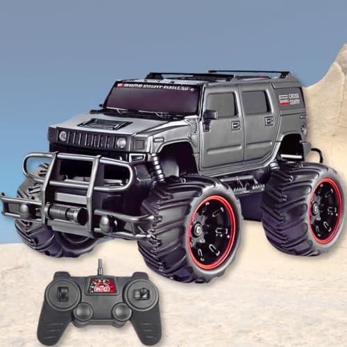 Storio RC Car Rechargeable 1:20 Scale Hummer Off-Road Remote Control Car for Kids, 2WD All Terrain Drift,2.4Ghz Long Range Race Monster Truck, Gift Boys,Girls & Adults - Black