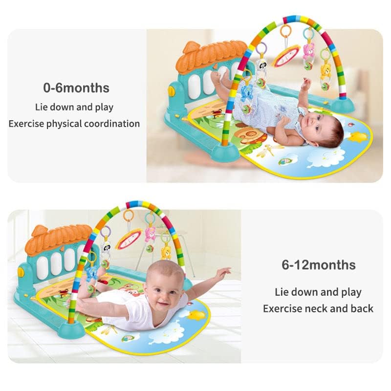 Storio Baby Products Musical Keyboard Mat Piano Gym Mat Gym & Fitness Rack,Pack of 1 Set, Multicolor