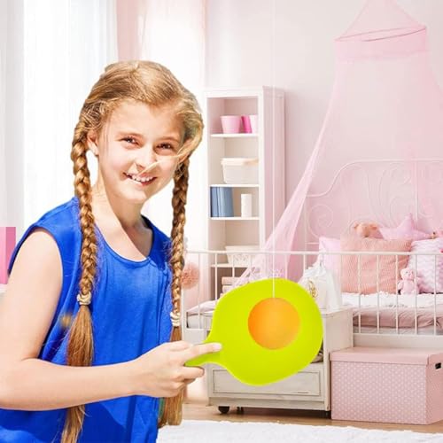 Storio Hanging Table Tennis Trainer Ball Set Ping Pong Indoor Games for Kids | Interactive Fun with 2 Rackets and 5 Balls