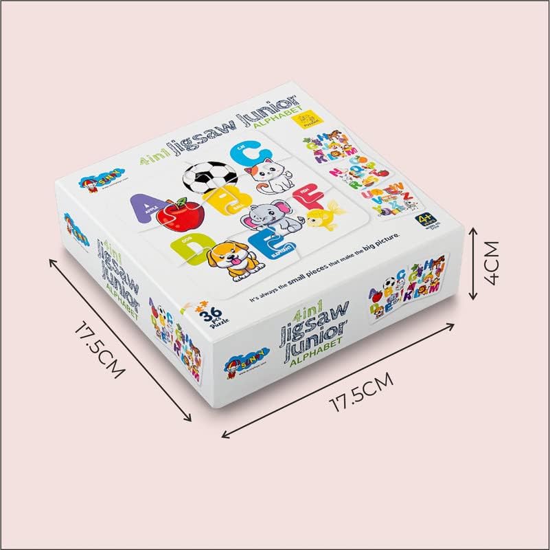 Storio 4 in 1 Jigsaw Junior Small Puzzle Cities, Animal, Abstrac for Kids Toy Learning & Educational Toys Puzzles for Kids Ages