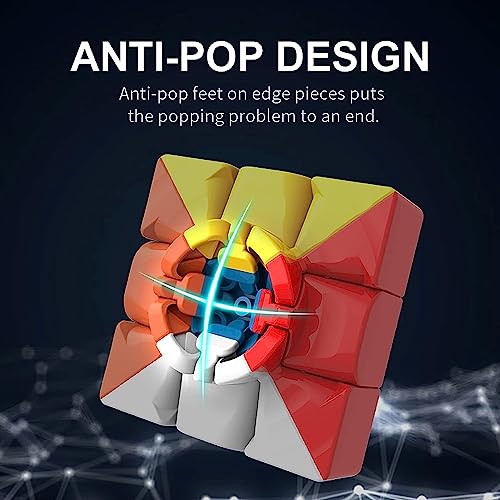 Toysbuddy Cube Puzzles 3x3 Stickerless Cube | Beginner Speedcube for Kids & Adults | Magic Speedy Stress Buster Brainstorming Puzzle