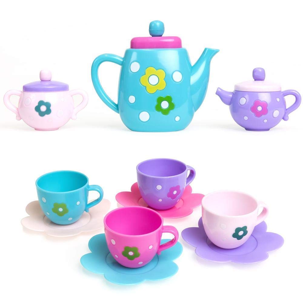 ToysBuddy Kitchen Utensils Tea Party Pretend Food Playset for Kids