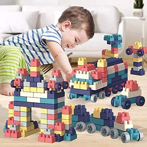 Storio DIY Puzzle Building Blocks Game Toys for Kids Educational Blocks Learning Puzzle Learning Toy for Kids (100+ Pcs with Base Plate)
