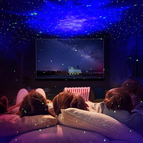 Storio Baby Toys Astronaut Galaxy Projector with Remote Control - 360° Adjustable Timer Kids Astronaut Nebula Night Light, for Gifts,Baby Adults Bedroom, Gaming Room, Home and Party