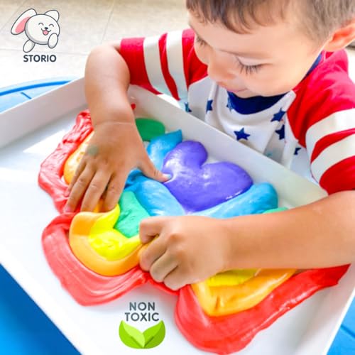 Storio Fruit-Scented Multicolor DIY Magic Toy Slime Clay Gel Jelly Putty Set Kit for Kids Slime Toys for Boys and Girls (Set of 3, 50g Each)