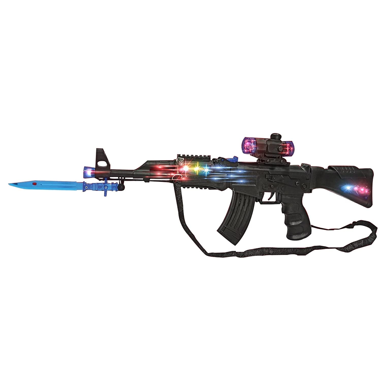 Storio Toys Laser Toy Gun with Flash Light, Amazing Sniper Musical Sound Effects with Vibration, Realistic Gun Game for Kids & Boys