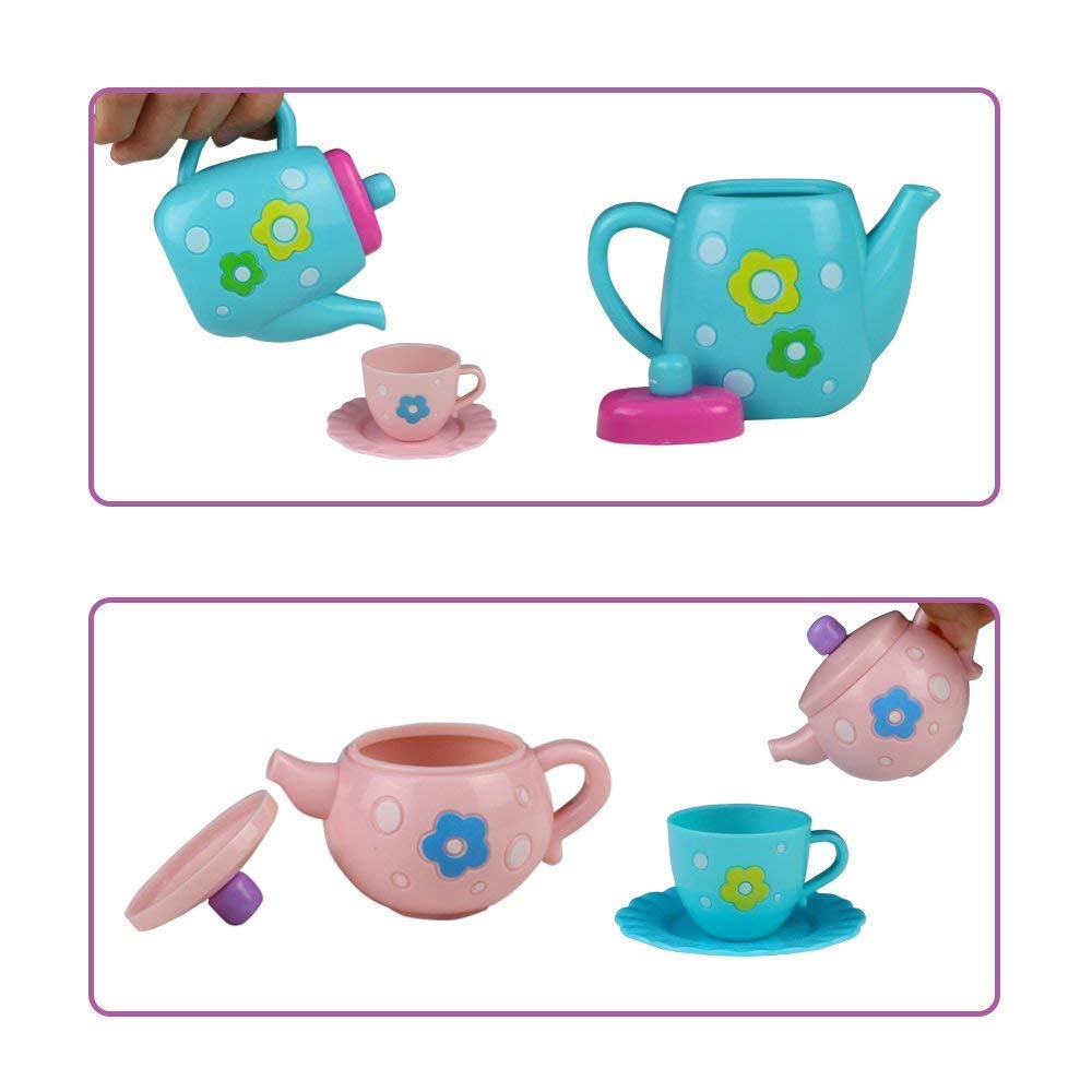 ToysBuddy Kitchen Utensils Tea Party Pretend Food Playset for Kids