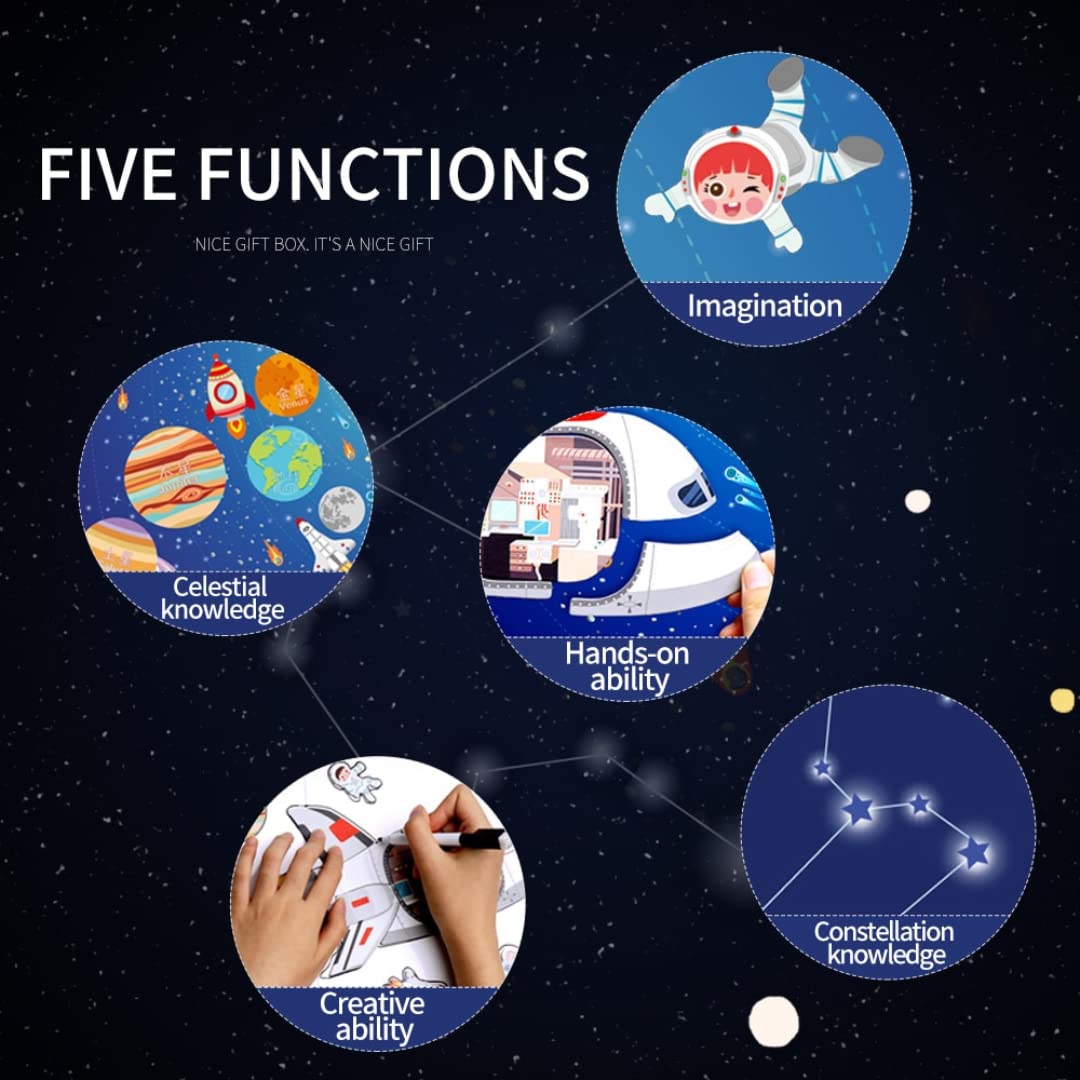 Storio Magnetic Box Series -Solar System Planet Mystery Puzzles Toys Educational Toy for Kids 2 3 4 Years Boys Girls Montessori Gift Fun & Play for Baby (41+ Magnet Pcs)