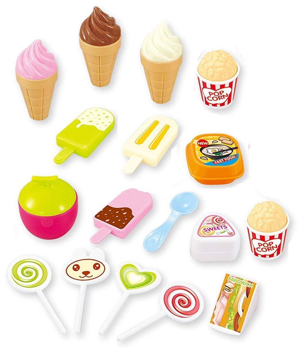 Storio Kitchen Utensils Tea Party Pretend Food Playset for Kids