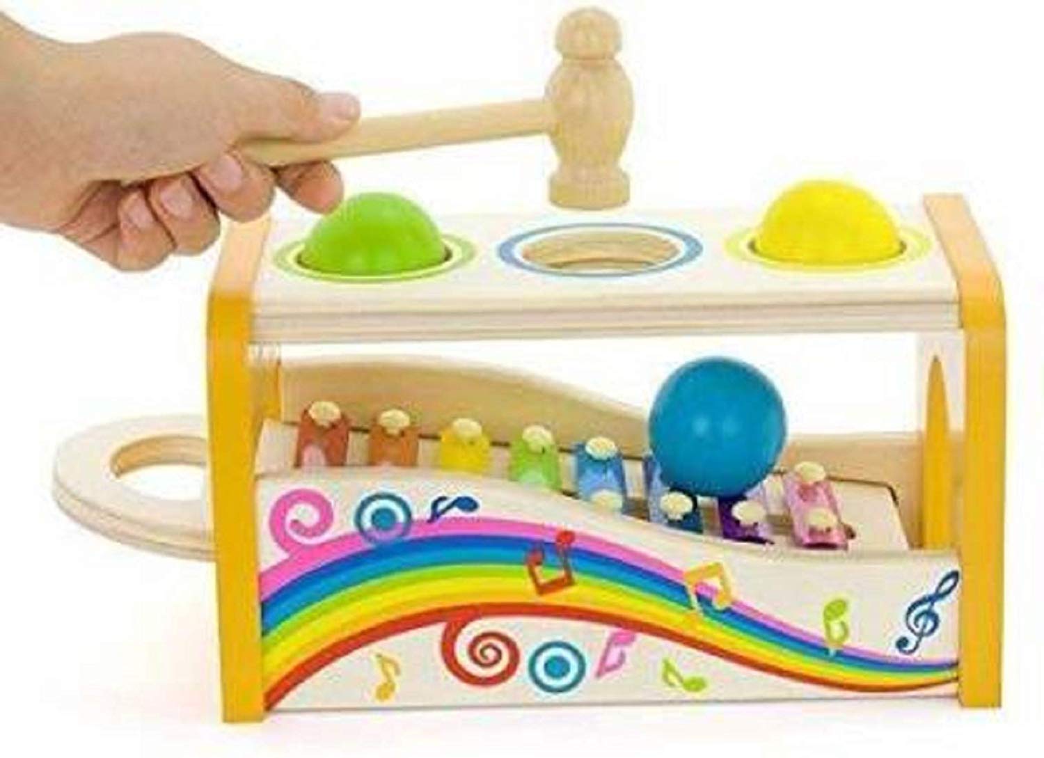 Storio Wooden 2 in 1 Xylophone Musical Toy for Children