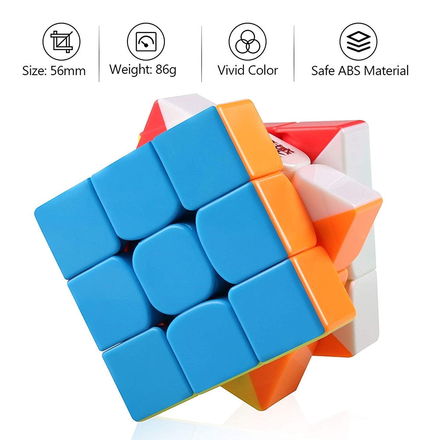 Storio Toys Puzzles Cubes 3X3 High Speed Sticker Less Magic Cube Game, Kid
