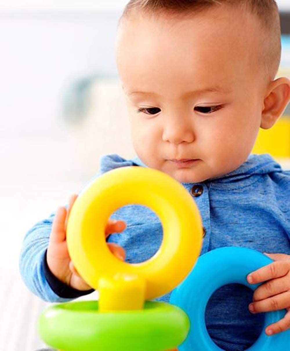 Storio Baby Toys Educational Learning Stacking Multicolour 5 Rings Baby Toys for Toddlers Kids 1 Year Old and Above