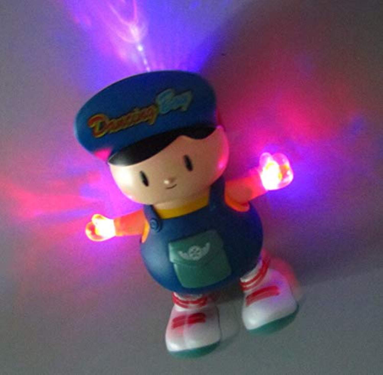 Storio Bump and Go Electric Dancing Boy Cute Music Light Toy, Dancing Toy, Battery Operated Toy,Kids Baby Electric Toys with Light and Music (Multicolor)