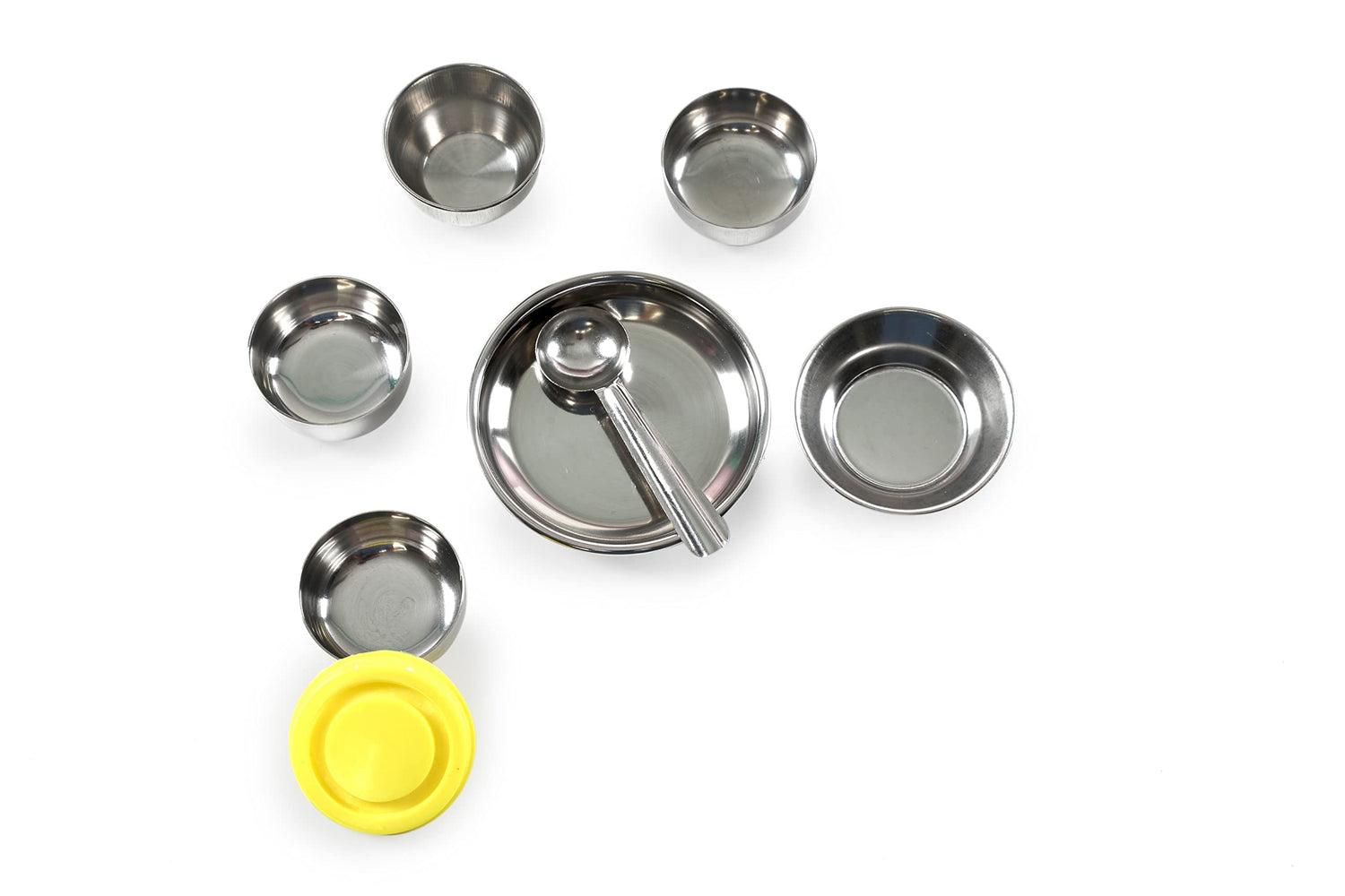 Storio Sweet Heart Kitchenware Set Cute Mini Toy Kitchen Stainless Steel Utensils Non Toxic Indian Kitchen Set for Girls Age 3 Years Plus no Sharp Edges