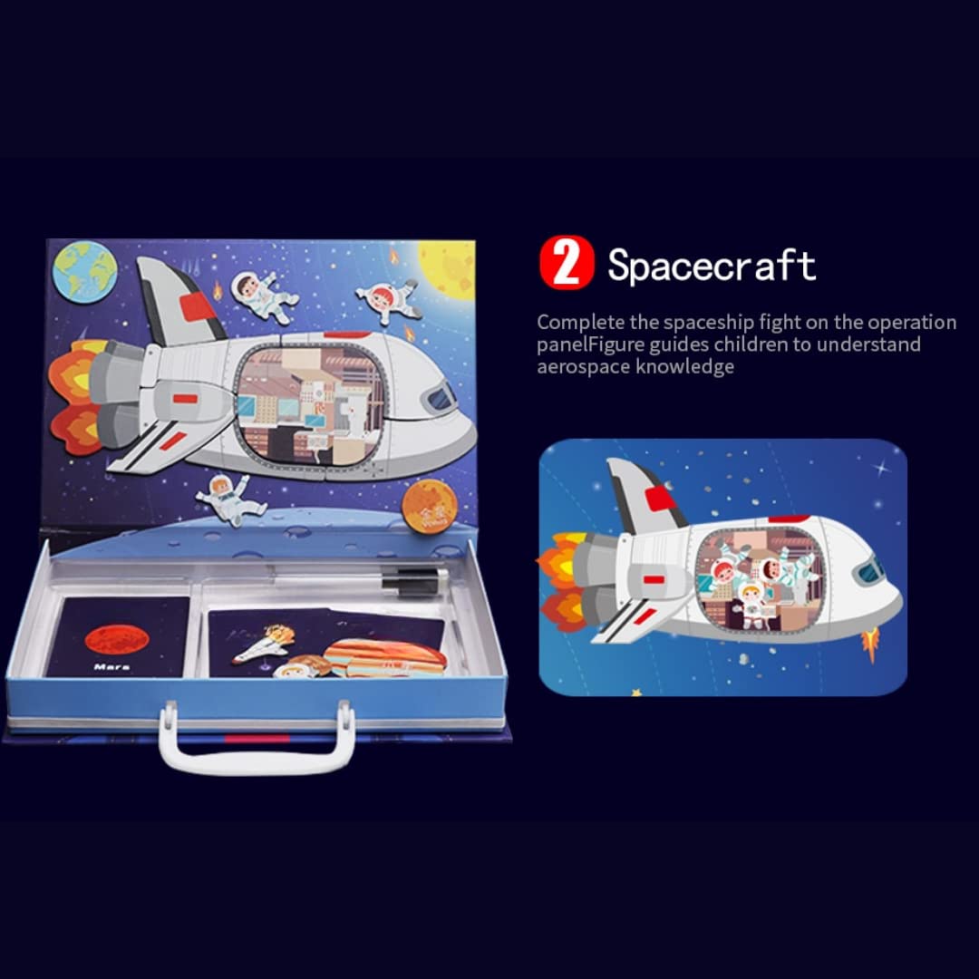 Storio Magnetic Box Series -Solar System Planet Mystery Puzzles Toys Educational Toy for Kids 2 3 4 Years Boys Girls Montessori Gift Fun & Play for Baby (41+ Magnet Pcs)