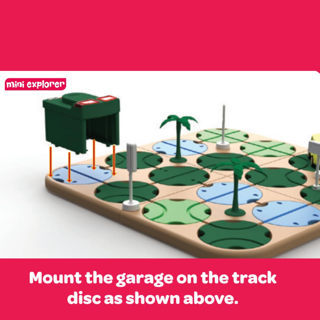 MiniExplorer Jungle Safari Themed DIY Maze Track | 41-Piece DIY Puzzle Track Car Play Set for Kids | Educational Jungle Adventure Maze Set for Cognitive Skill Development | Toys for Kids 3+