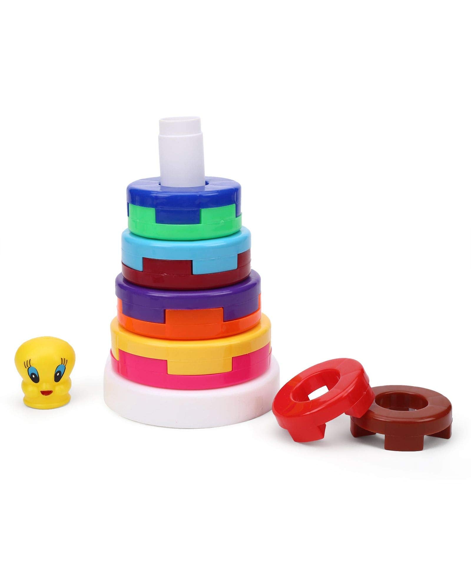 Storio Baby Toys Stacking Multicolor 10 Rings Baby Toys for Toddlers Kids 6 Months, 1 Year Old Boys and Girls