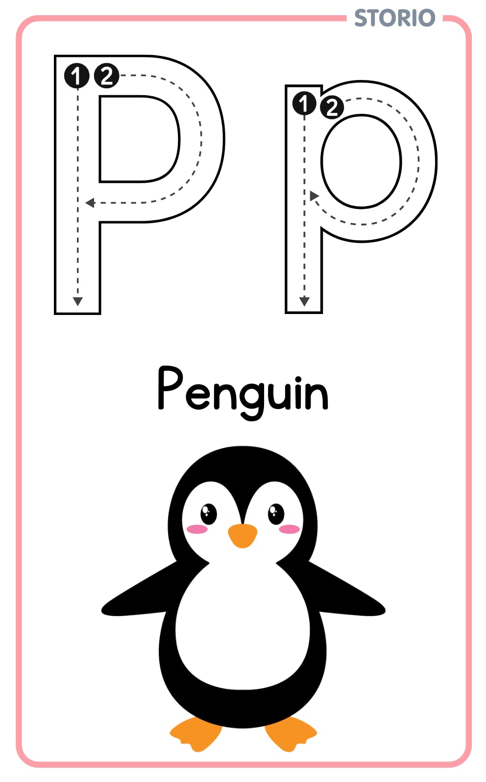 Storio Flash Cards for Kids Early Learning | Easy & Fun Way of Learning 1 Year to 6 Years Babies (ABC Alphabets)