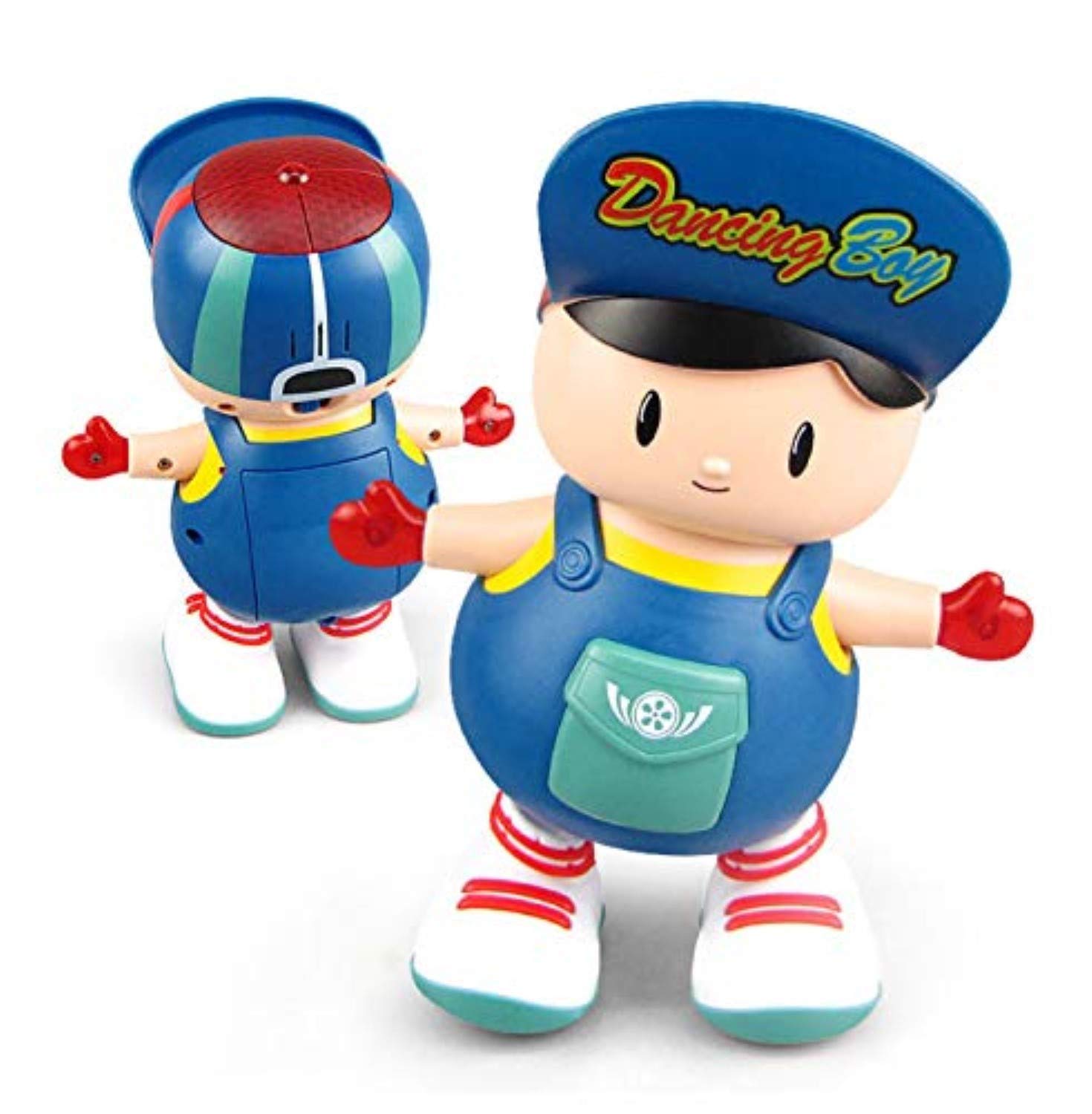 Storio Bump and Go Electric Dancing Boy Cute Music Light Toy, Dancing Toy, Battery Operated Toy,Kids Baby Electric Toys with Light and Music (Multicolor)