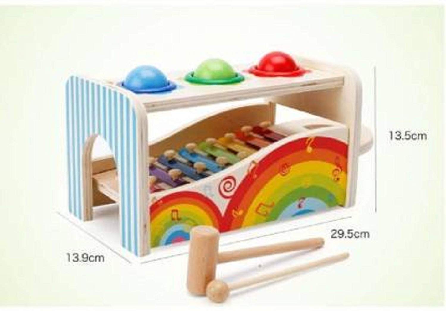 Storio Wooden 2 in 1 Xylophone Musical Toy for Children